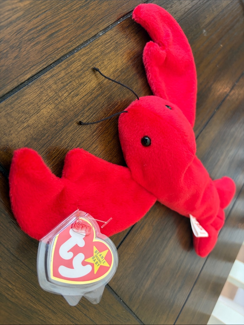 Ty Red Plush Lobster Toy